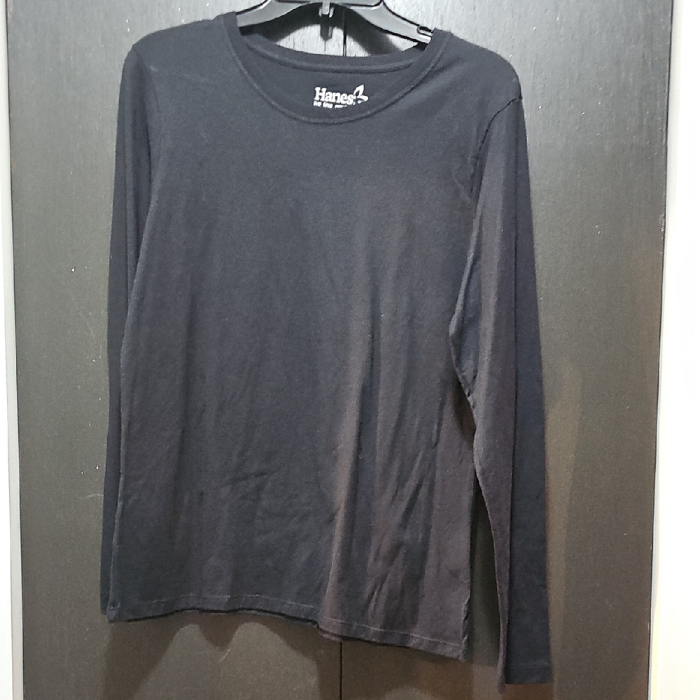 Hanes Women's Dark Long Sleeve Tee